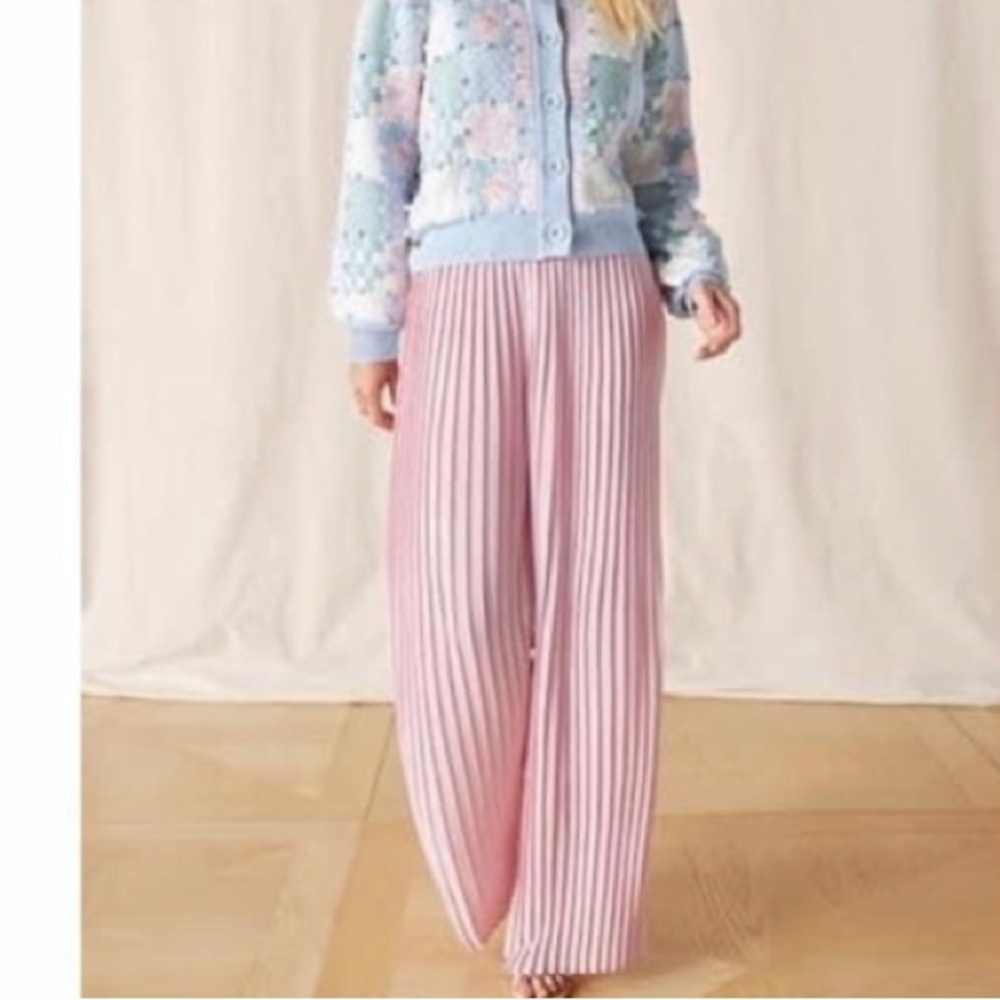 NWT Matilda Jane curtain call pleated pink wide leg